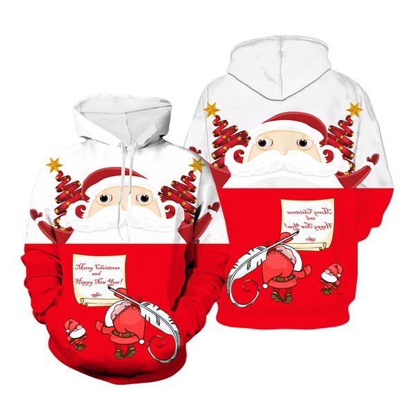 

mens designer sweatshirt christmas color hooded sweater college style fashion trend outdoor sportswear ng 2019autumn new, Black