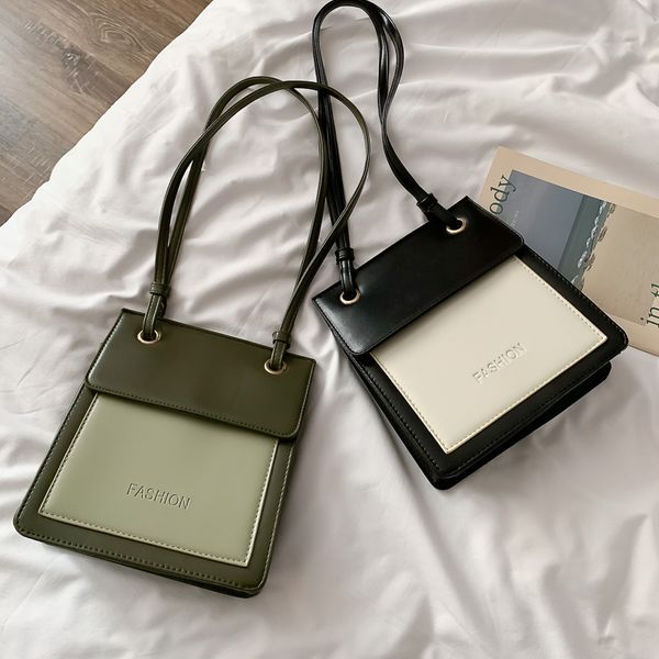 

2020 patchwork lady shoulder bag leather tote bag b0023