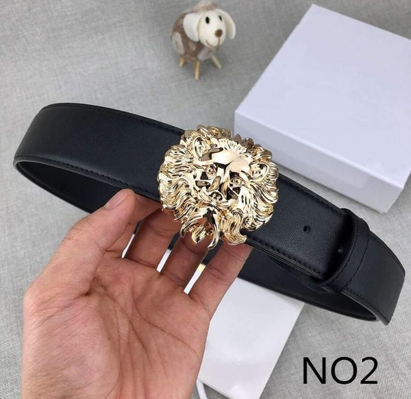 

popular designer belts luxury belts mens woman stylish brand belt casual lion smooth buckle belt width about 38mm excellent quality with box, Black;brown