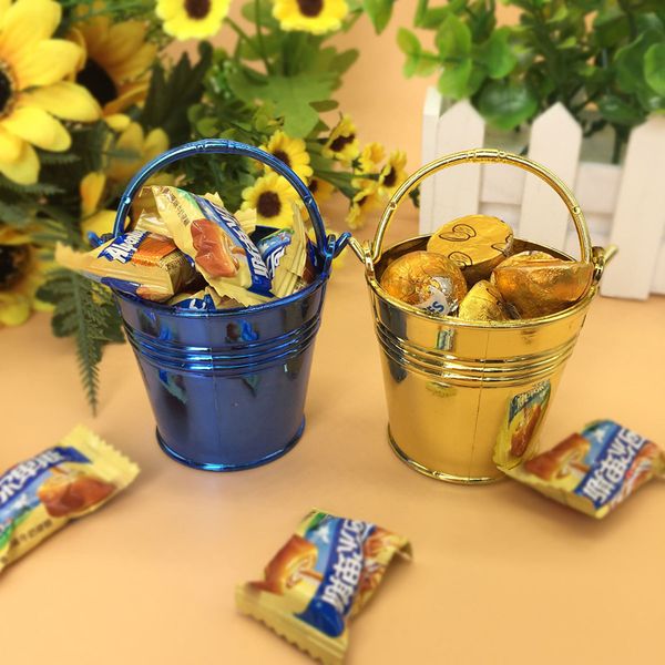 

mini bucket shaped wedding candy box baby shower favor party chocolate package boxes