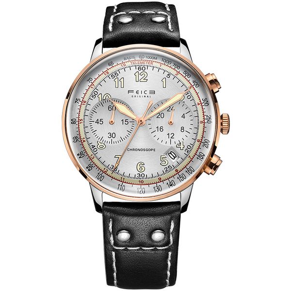 

calendar watch fashion trend pointer quartz men watch, Slivery;brown