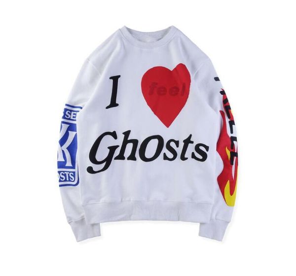 

Kanye West Kids See Ghosts I Feel Ghosts Printed Pullover Mens Womens Casual Sweatshirts Male Female Hip Hop Designer Pullover