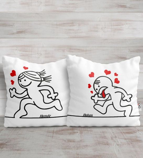 

personalized dual lovers set-4 pillow case