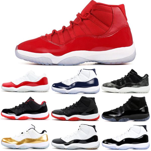 

air jordan retro 11 mens concord high 45 basketball shoes xi bred win like 82 cap and gown space jam designer sneakers