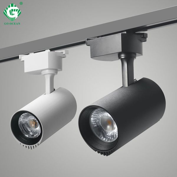 Led Track Light 20w Black Cob Track Lights Ceiling Lamp 200 240v