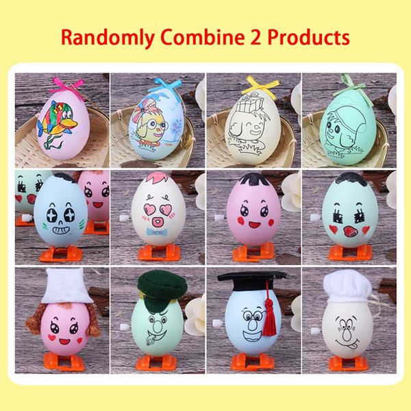 

egg manual simulation fake plastic artificial eggs toys easter hand painted painting easter eggshell educational toy random