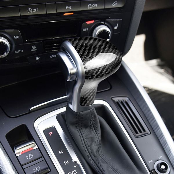 

carbon fiber универсальный shifter переключения передач ручка рычага переключения передач для audi a4 / a5 / a6 / a7 / s7 / q5 / q7