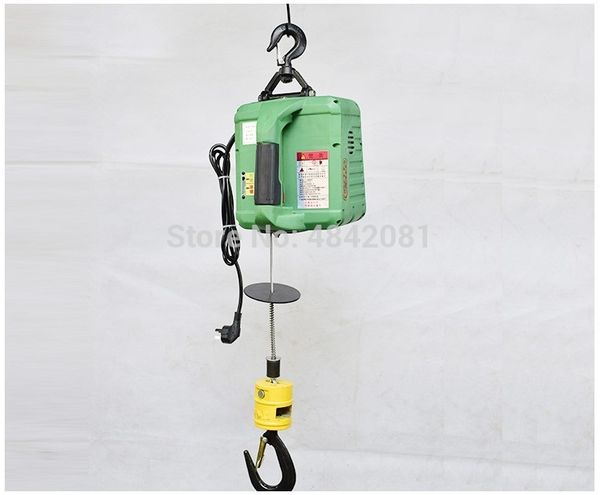 

300kgs портативный электрический лебедка пульт дистанционного управления тяговой лебедки небольшой мини-кран 220в/110в