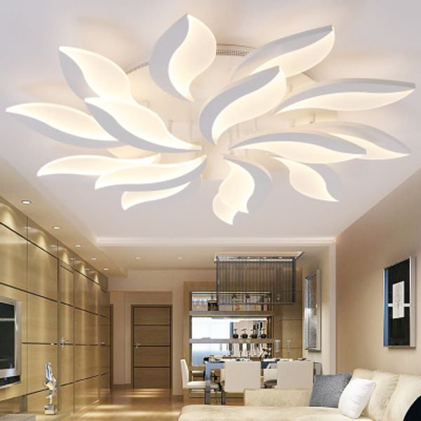 Plafoniere principali moderne acriliche di disegno più nuovo per la lampada da soffitto dell'interno della camera da letto della stanza di studio vivente lampe plafond avize