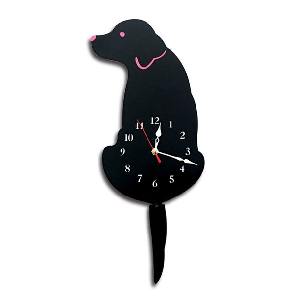 

wall clock bedroom wall decoration cute dog diy clock
