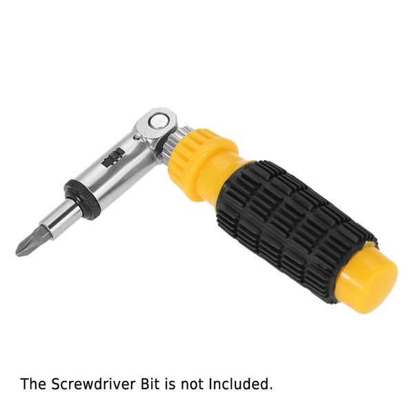 

quick-change ratcheting screwdriver 1/4 inch magnetic ratchet screwdriver 5 positions bits holder sturdy ratchet repair tool