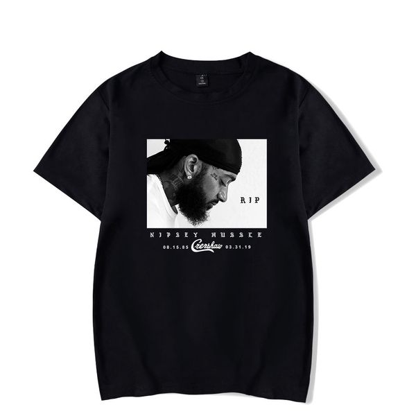 

nipsey hussle Mens Tshirts Hiphop Rapper R.I.P Summer Tees Short Sleeved Designer Tops