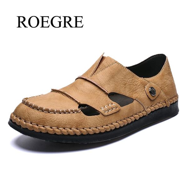 

classic men's casual shoes handmade leather mens shoes breathable male office footwear loafers outdoor male moccasins 48, Black