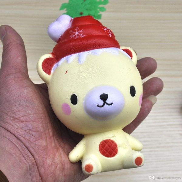 

pretty store baby chrismas gift ice-cream christmas bear squishy toys decompression toy kawaii kids gift squishies t134