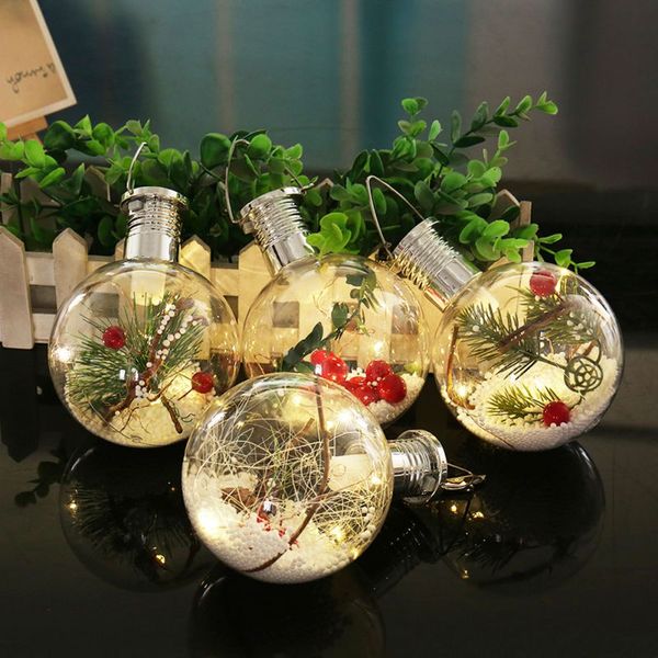 

solar ball christmas pendant copper wire bulb hanging lamp christmas tree decoration drop ornaments