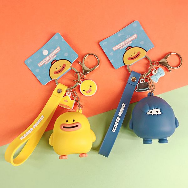

new epcot cute cartoon couple key chain bag pendant accessories, Silver