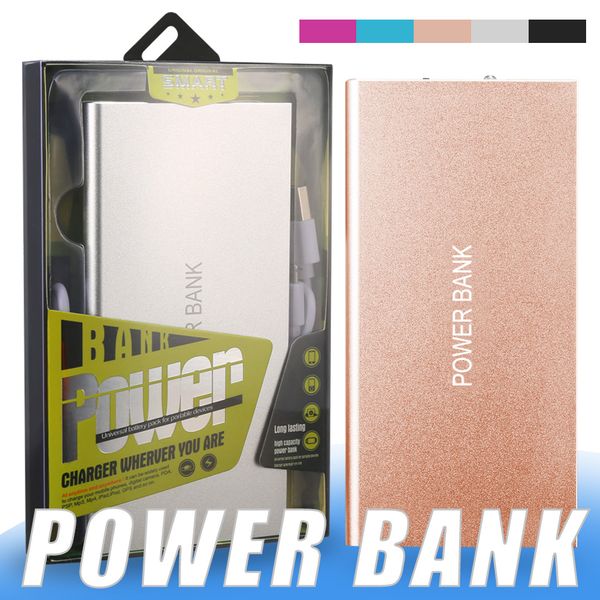 Tragbare Buch-Powerbank, 5000 mAh, mobiles Batterie-Backup-Ladegerät, ultradünn, Dual-USB-Anschlüsse, Adapter für Mobiltelefone, Tablets, PC, externer Akku