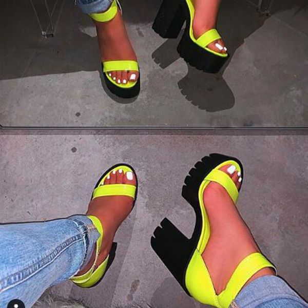 

women platform sandals high heels shoes woman colorful comfortable gladiator sandals women new wedge ladies, Black