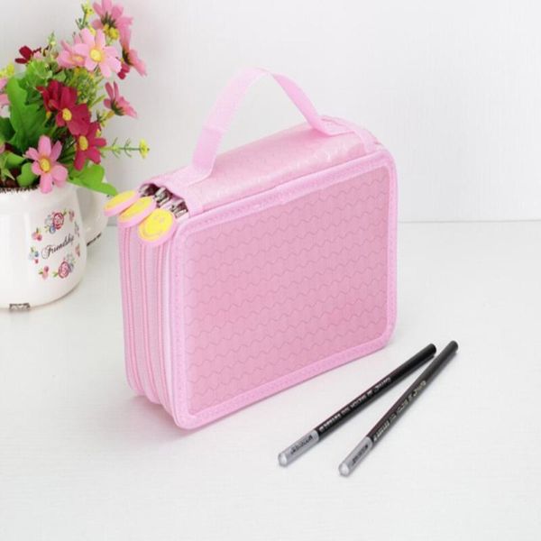 

polyester school pencil case kawaii 48 holes pencil case large pen bag box multi kids multifunction stationery pouch storage bag