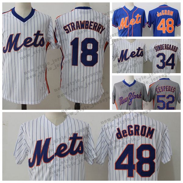

48 Hernandez deGrom New York jersey Mets 18 Darryl Strawberry 52 Yoenis Cespedes 16 Dwight Gooden Baseball Jerseys 34 Noah