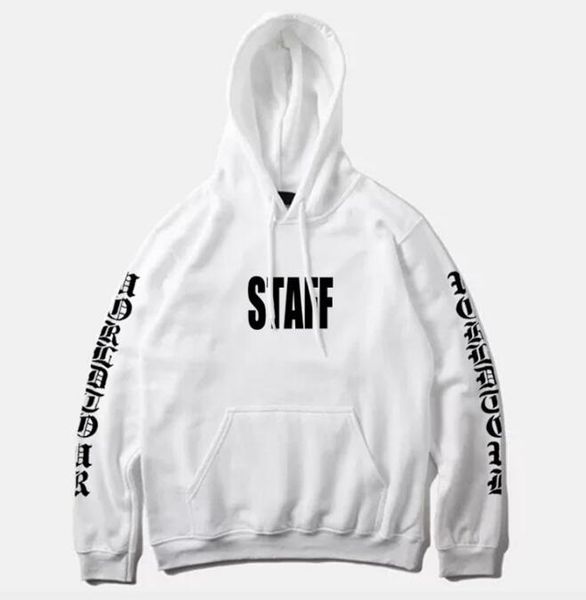 

Justin Bieber Staff Purpose Tour Hoodie Fashion Printed Mens Hoodies 10 Colors Long Sleeve Sweatshirt Free Shipping
