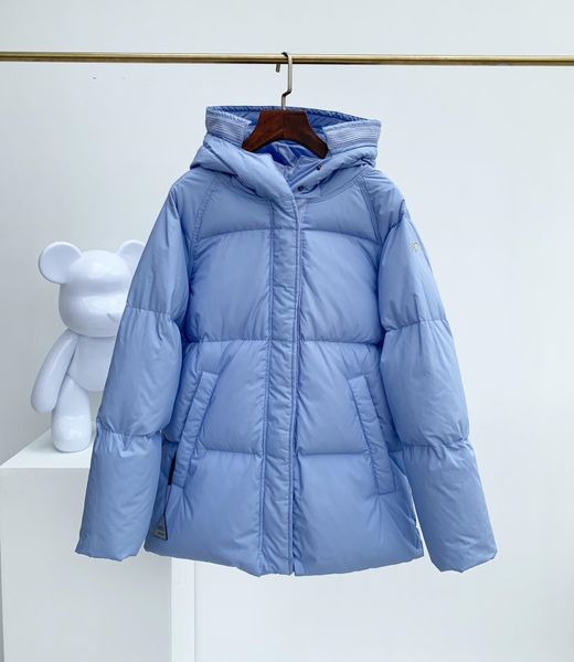 

2020 new winter coat hooded luxury designer jackets fashion brand windbreaker outdoor women down jacket zipper plus size 0-3, Black
