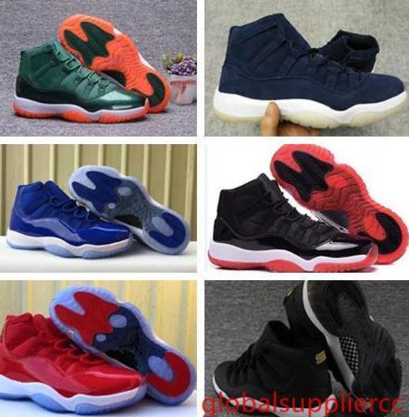 

new 11 basketball shoes men bred citrus concord georgetown gs sneakers designer low xi 11s for men women size eur 41-47
