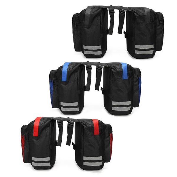 

mountain bike bicycle double side rear rack tail seat trunk bag pannier bag