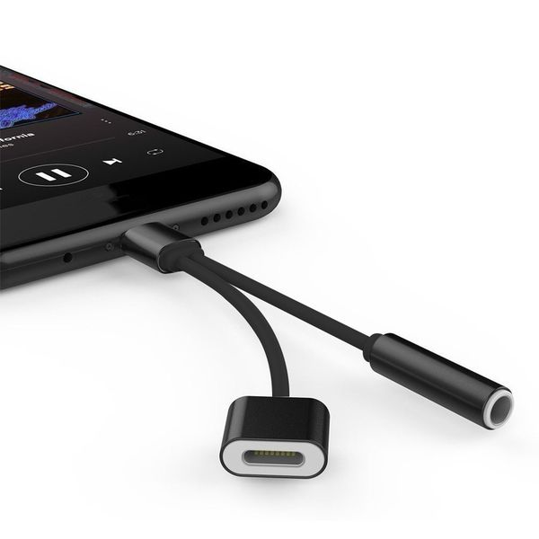 

2 in1 for lighting to 3.5mm headphone jack adapter charge cable for iphone xs xr xs max 7 6s plus