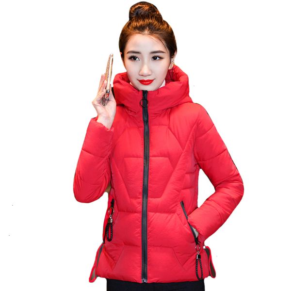 

new winter jacket for women in tall-collar cotton in 2019, Tan;black