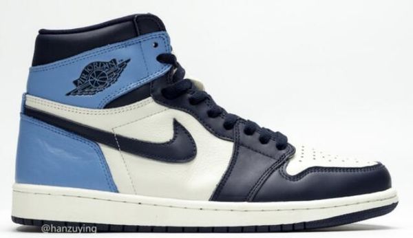 

Jordan 1 men and women hoe with box, Black
