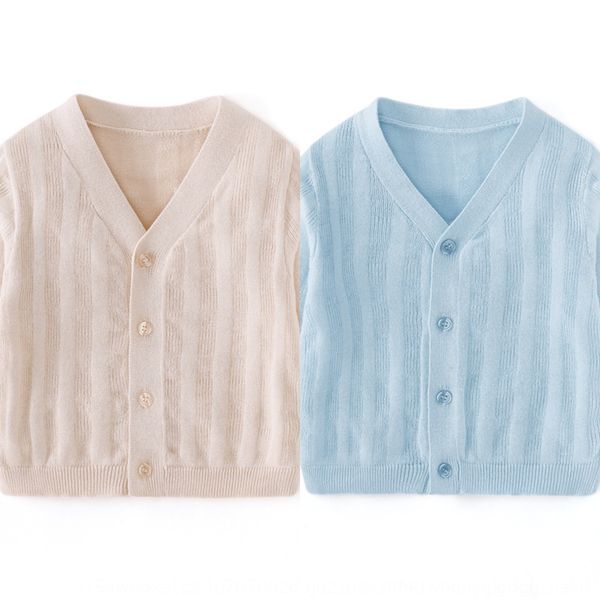 

summer 2020 baby men's coat air conditioner sweater cardigan coat all-match sweater baby air-conditioned shirt ultra-thin, Blue