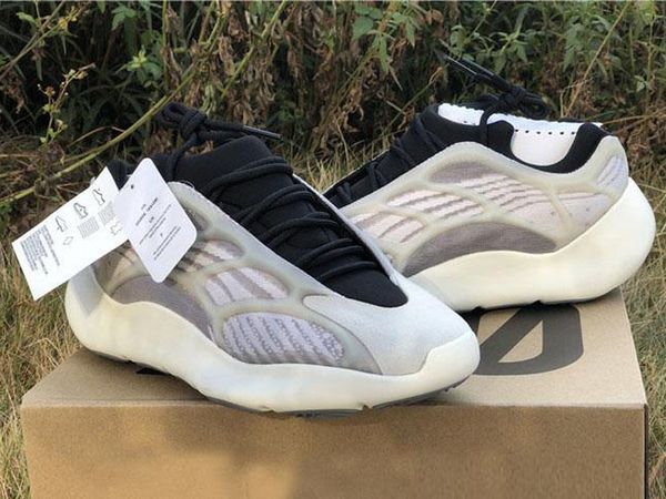 

authentic originals 700 v3 azael black white 3m reflective kanye west men women running shoes sports sneakers ef9897 with box