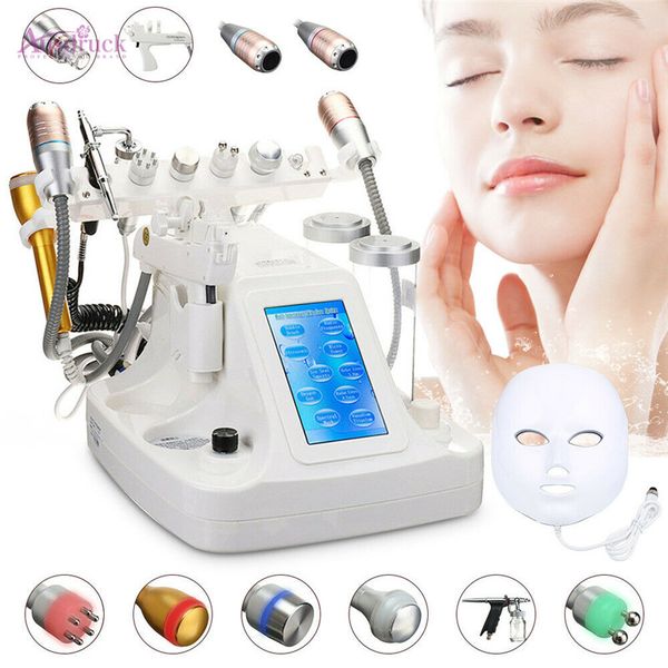 EU-steuerfrei 5/6/7/8/9/10/11/12 in1 Hydra Dermabrasion Aqua Peel RF Microcurrent Bio Ultraschall-Wasserspray Clean Skin Care Radar Shaping Bea