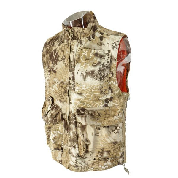 

camo front loading hunting vest breathable shooting hiking fishing jackets hunting vest camping hiking accessories, Camo;black