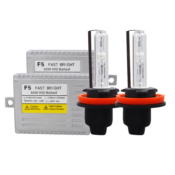 

ac 55w f5 fast start hid ballast cnlight hid bulb 6000k 4300k 5000k h1 h3 h7 h11 9005 9006 9012 d2h car headlight xenon kit