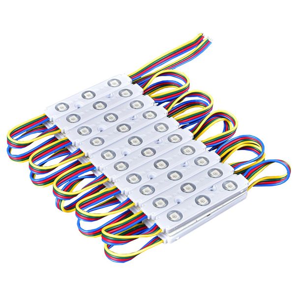 Injektions-IP67-RGB-LED-Modul, hohe Leistung, 3 LEDs, SMD 5050, LED-Module, DC 12 V, hochwertige Hintergrundbeleuchtungsmodule für Kanalbuchstaben IP65