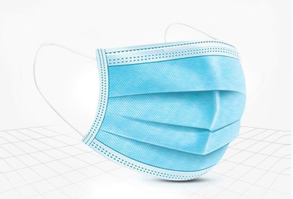 

подлинное лицо рот антивирусная маска одноразовая защита 3 слоя фильтр пылезащитный ушная раковина нетканые маски для рта