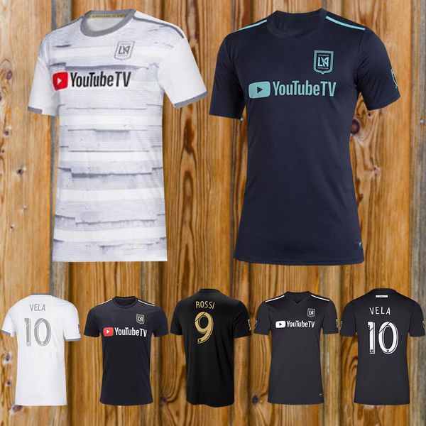 

New Arrived 2019 LAFC Carlos Vela Soccer Jerseys 18/19/20 Home X ZELAYA ROSSI Los Angeles FC Black Parley Primary WHITE Football Shirts