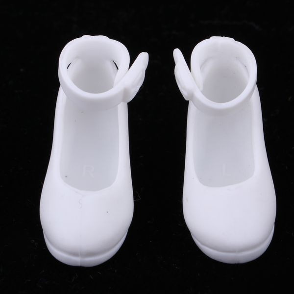 

fashion 1/6 bjd dolls shoes ankle belt outfit for 12inch dolls white
