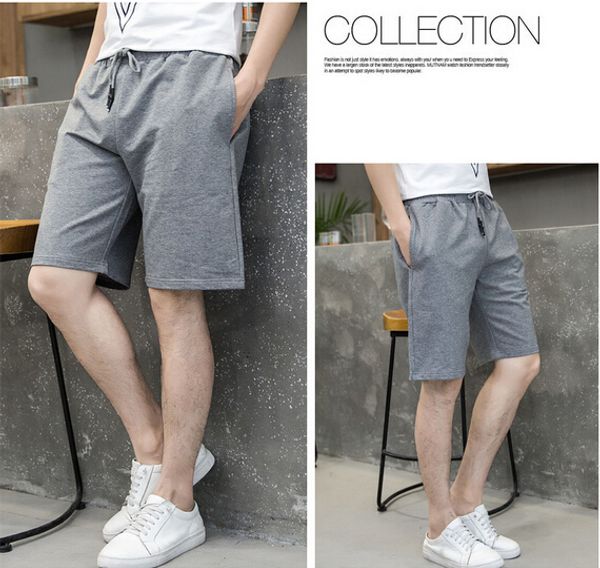 

fashion-men shorts good quality cotton pants, White;black
