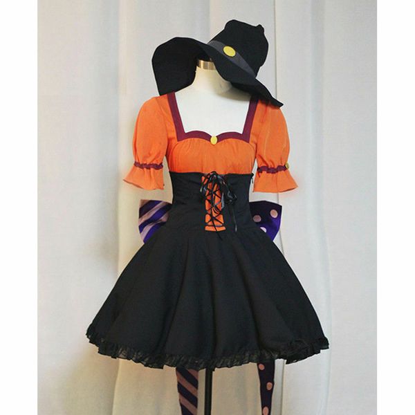 

мой / boku нет героя acdemia ochaco uraraka хэллоуин ver. платье cosplay costum, Black;red