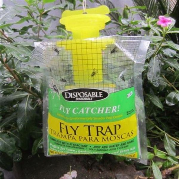 

1 x disposable fly trap non toxic outdoor insect killer catcher bag pest control flies traps