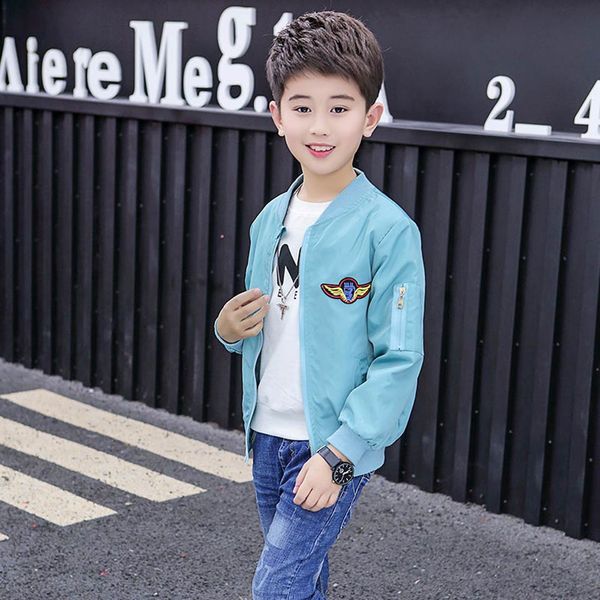 

spring autumn jacket for boys kids coat toddler boys windbreaker children outerwear cool baby clothes infant blazer clothing, Blue;gray