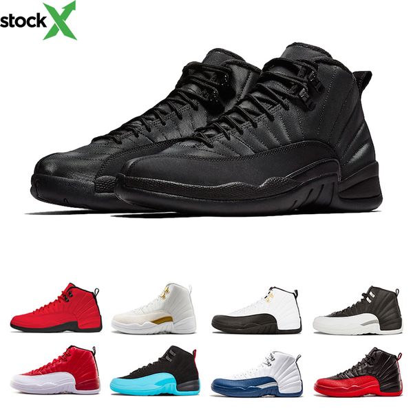 

gym red 12 12s mens basketball shoes white taxi flu game gs barons playoffs gym red french blue sport shoes discount trainer chaussures, Black