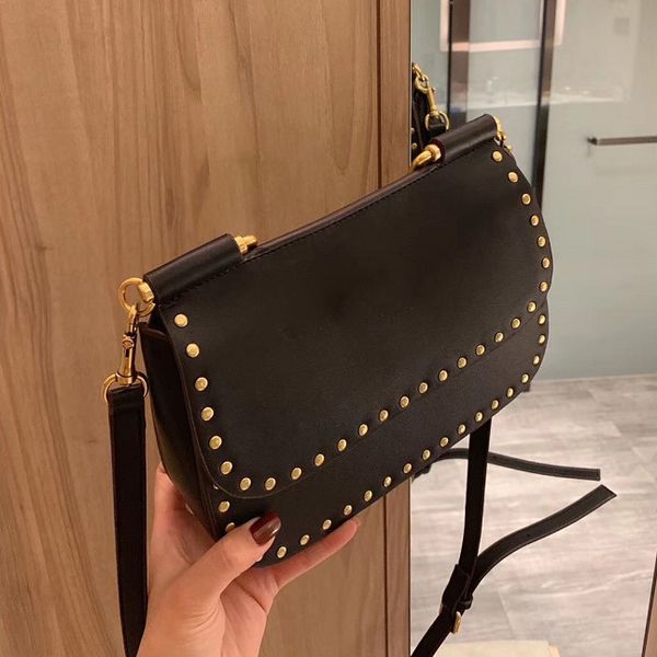 

designer handbag women shoulder bag rivet leather simplicity fashion //cfy2002264