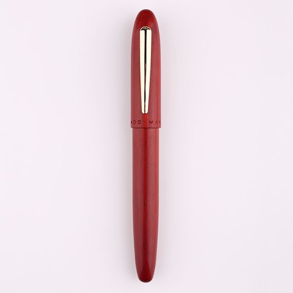 

new moonman m6 natural wood fountain pen handmade full wooden beautiful red sandalwood f/m/bent nib fashion writing ink gift pen