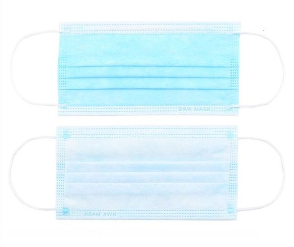 

dhl ship householddustproof 3 layer ear hook belt elastic winter face mask blue shipping001 tyiy