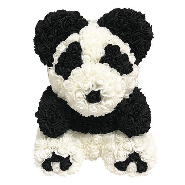 

valentines gift artificial pe rose panda wedding girlfriend gift anniversary handmade