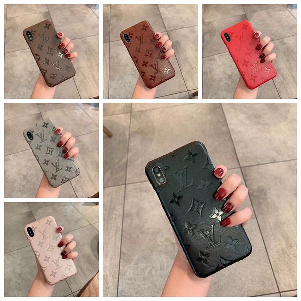 

classic slim monogram bumper phone case for iphone 11 pro max xs max/xr x 8/7/6 plus shockproof full protection cellphone back cover a07